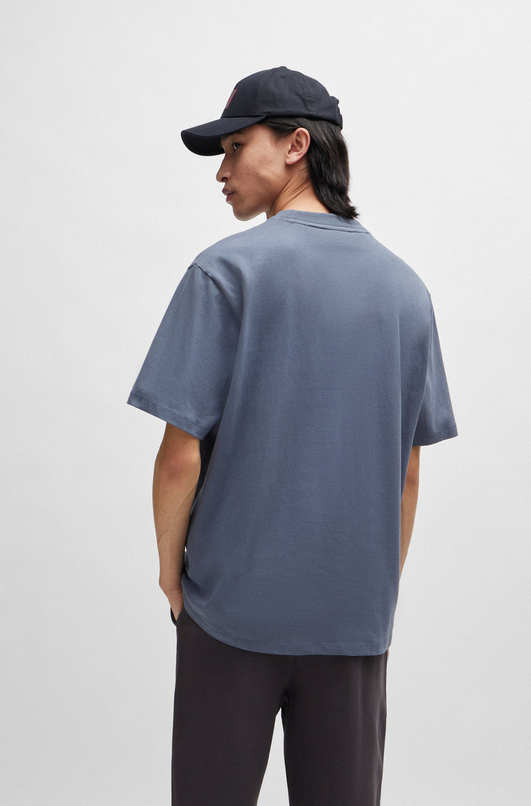 HUGO RED Relaxed Fit T-Shirts in Cotton - DAPOLINO 10248326 01-50488330- Concorde Fashion#color_blue-462
