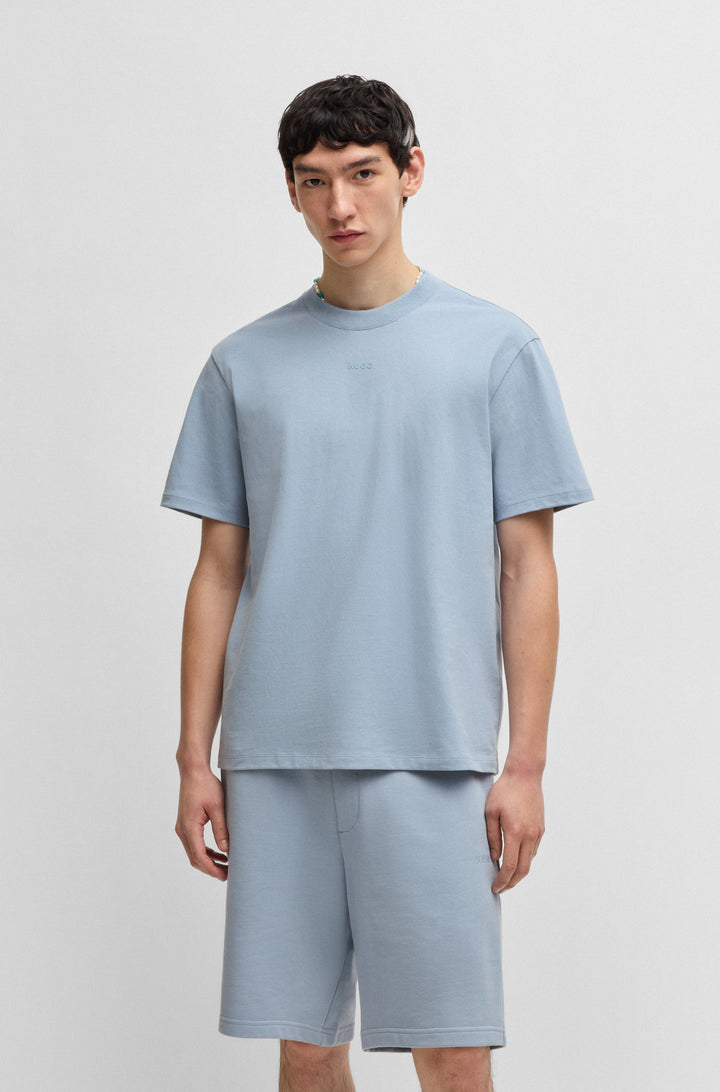 HUGO Relaxed Fit T-Shirts in Cotton - DAPOLINO 10248326 01-50488330- Concorde Fashion#color_blue-483