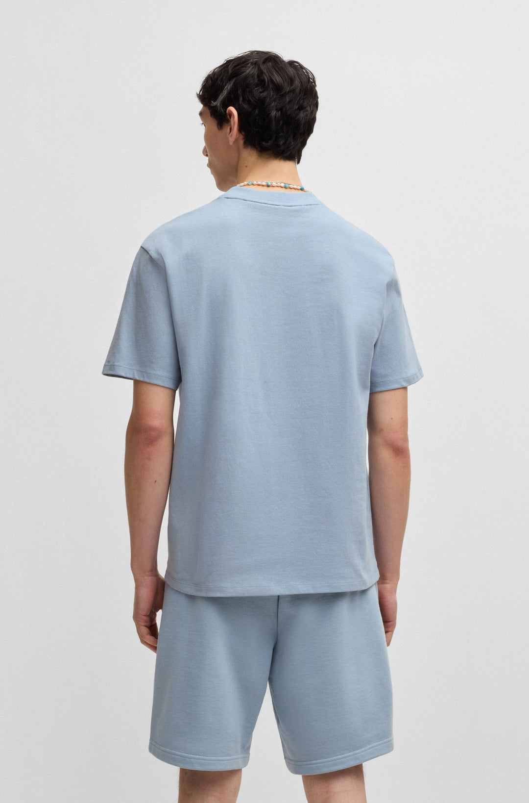 HUGO Relaxed Fit T-Shirts in Cotton - DAPOLINO 10248326 01-50488330- Concorde Fashion#color_blue-483