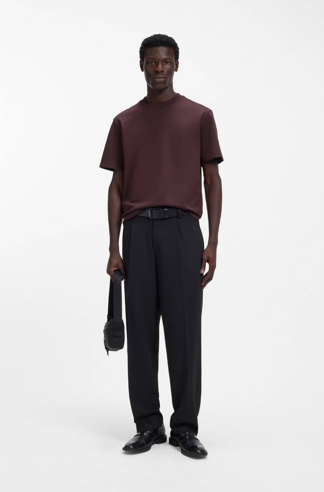 HUGO Relaxed Fit T-Shirts in Cotton - DAPOLINO 10248326 01-50488330- Concorde Fashion#color_brown-249