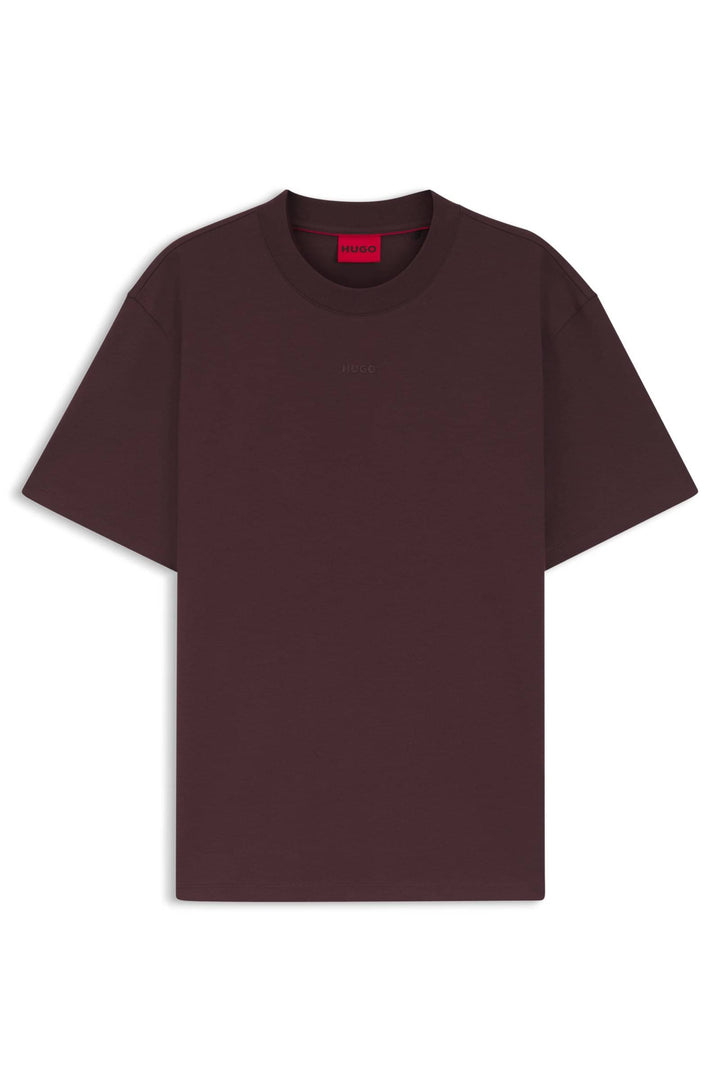 HUGO Relaxed Fit T-Shirts in Cotton - DAPOLINO 10248326 01-50488330- Concorde Fashion#color_brown-249