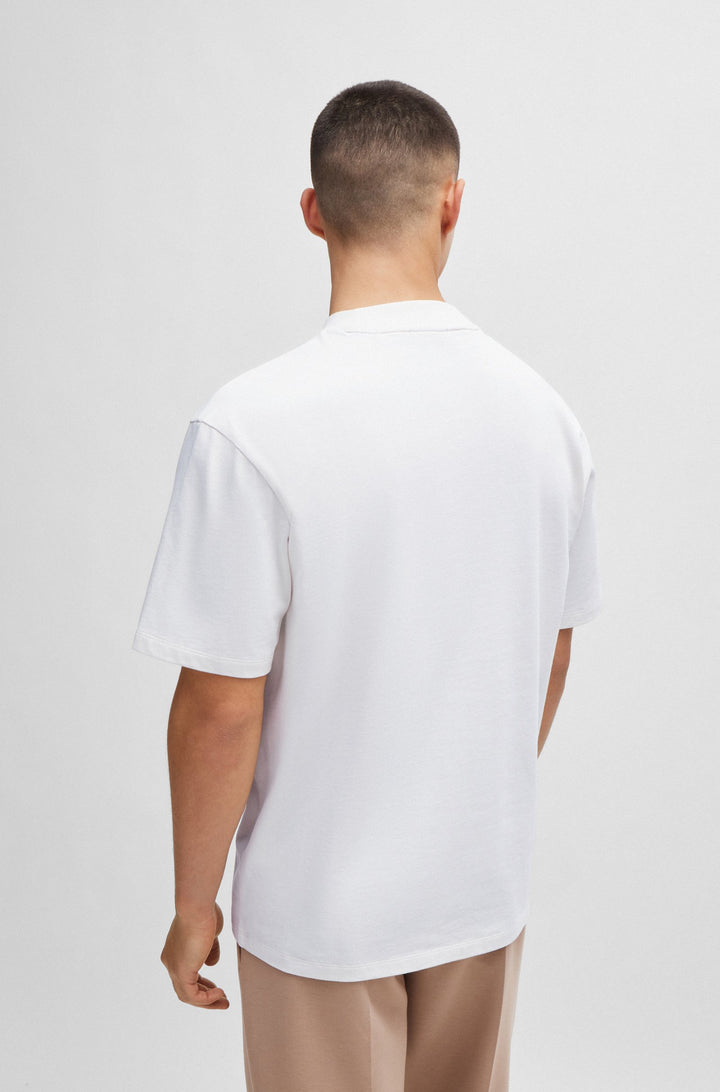 HUGO Relaxed Fit T-Shirts in Cotton - DAPOLINO 10248326 01-50488330- Concorde Fashion#color_white-121