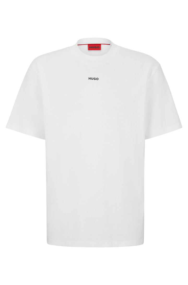 HUGO Relaxed Fit T-Shirts in Cotton - DAPOLINO 10248326 01-50488330- Concorde Fashion#color_white-121