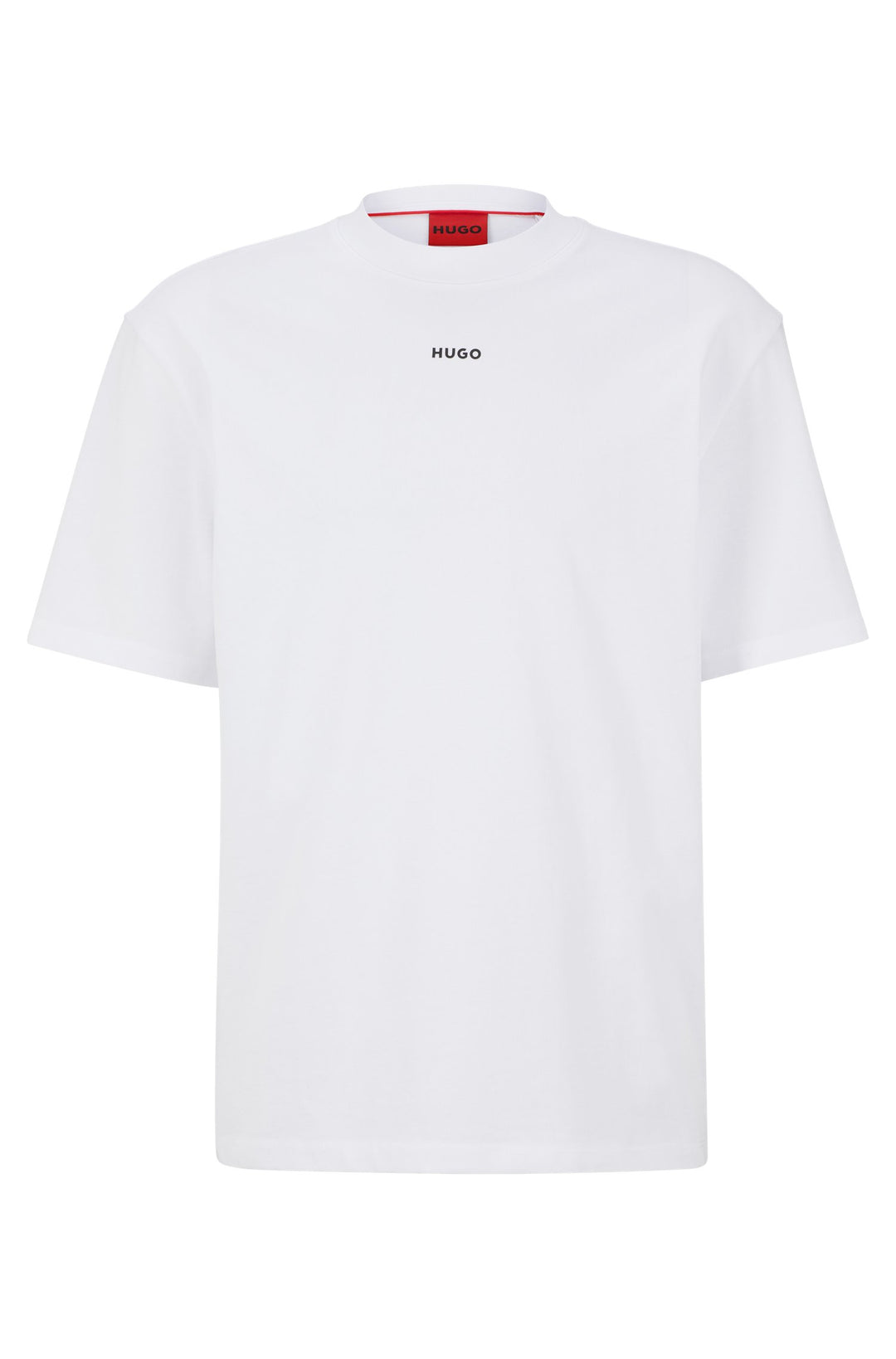HUGO Relaxed Fit T-Shirts in Cotton - DAPOLINO 10248326 01-50488330- Concorde Fashion#color_white-100