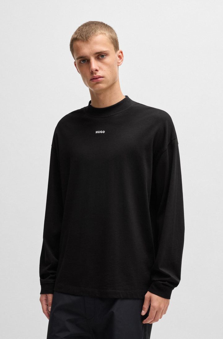 HUGO T-Shirts Relaxed Fit in Cotton - DAPOSO 10248326 01-50511029- Concorde Fashion#color_black-001