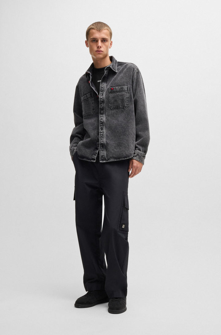 HUGO T-Shirts Relaxed Fit in Cotton - DAPOSO 10248326 01-50511029- Concorde Fashion#color_black-001