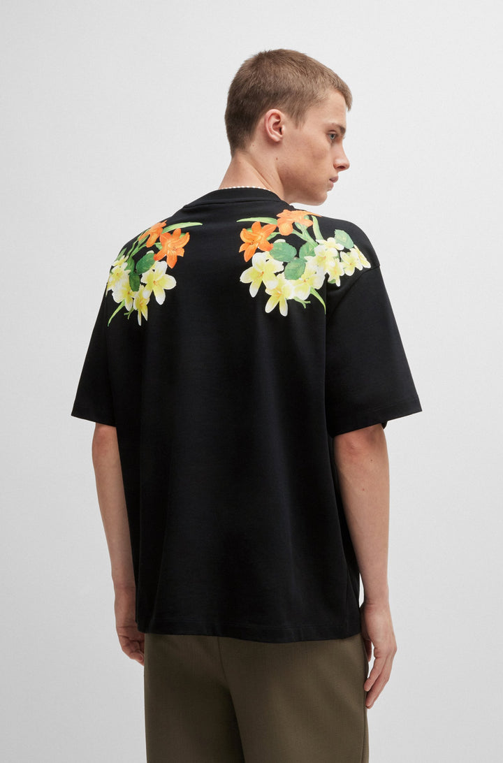 HUGO T-Shirts Oversize Fit in Cotton - DIBLOSTEE 10248326 01-50517425- Concorde Fashion#color_black-001