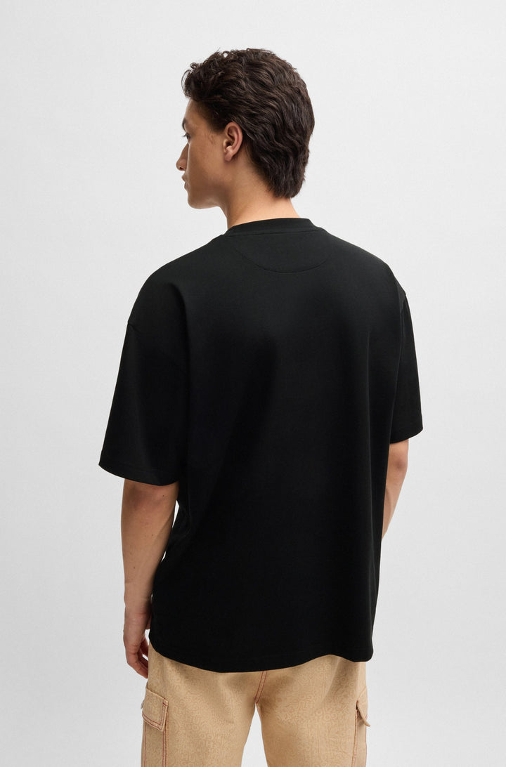 HUGO T-Shirts Oversize Fit in Cotton - ASIL_LB 10248326 01-50527053- Concorde Fashion#color_black-001