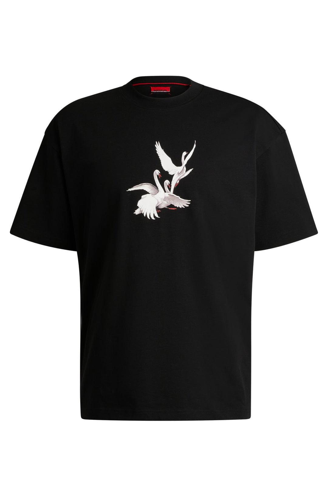 HUGO T-Shirts Oversize Fit in Cotton - ASIL_LB 10248326 01-50527053- Concorde Fashion#color_black-001