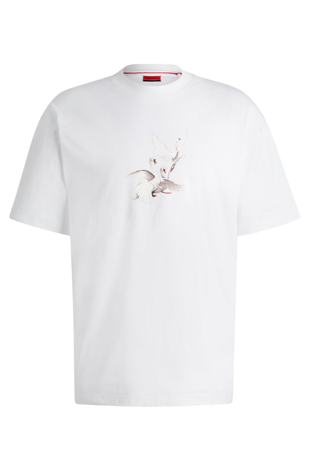 HUGO T-Shirts Oversize Fit in Cotton - ASIL_LB 10248326 01-50527053- Concorde Fashion#color_white-100