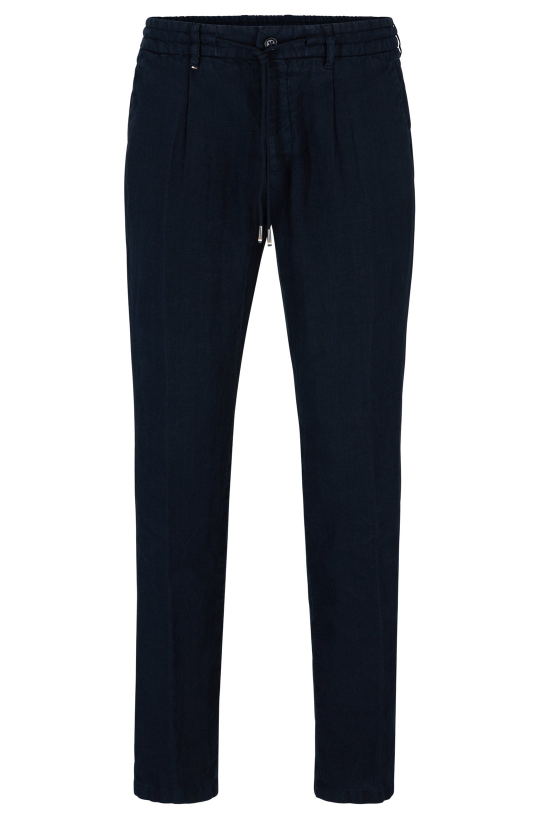 BOSS Slim Fit Trousers in Linen - C-GENIUS-D-RDS-242F 10248332 01-50514103- Concorde Fashion#color_navy-404