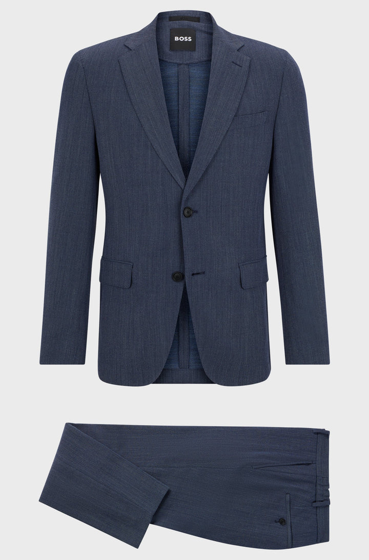 BOSS Suits Slim Fit in Nylon - P-HUGE-2PCS-242 10248486 01-50521666- Concorde Fashion#color_navy-404