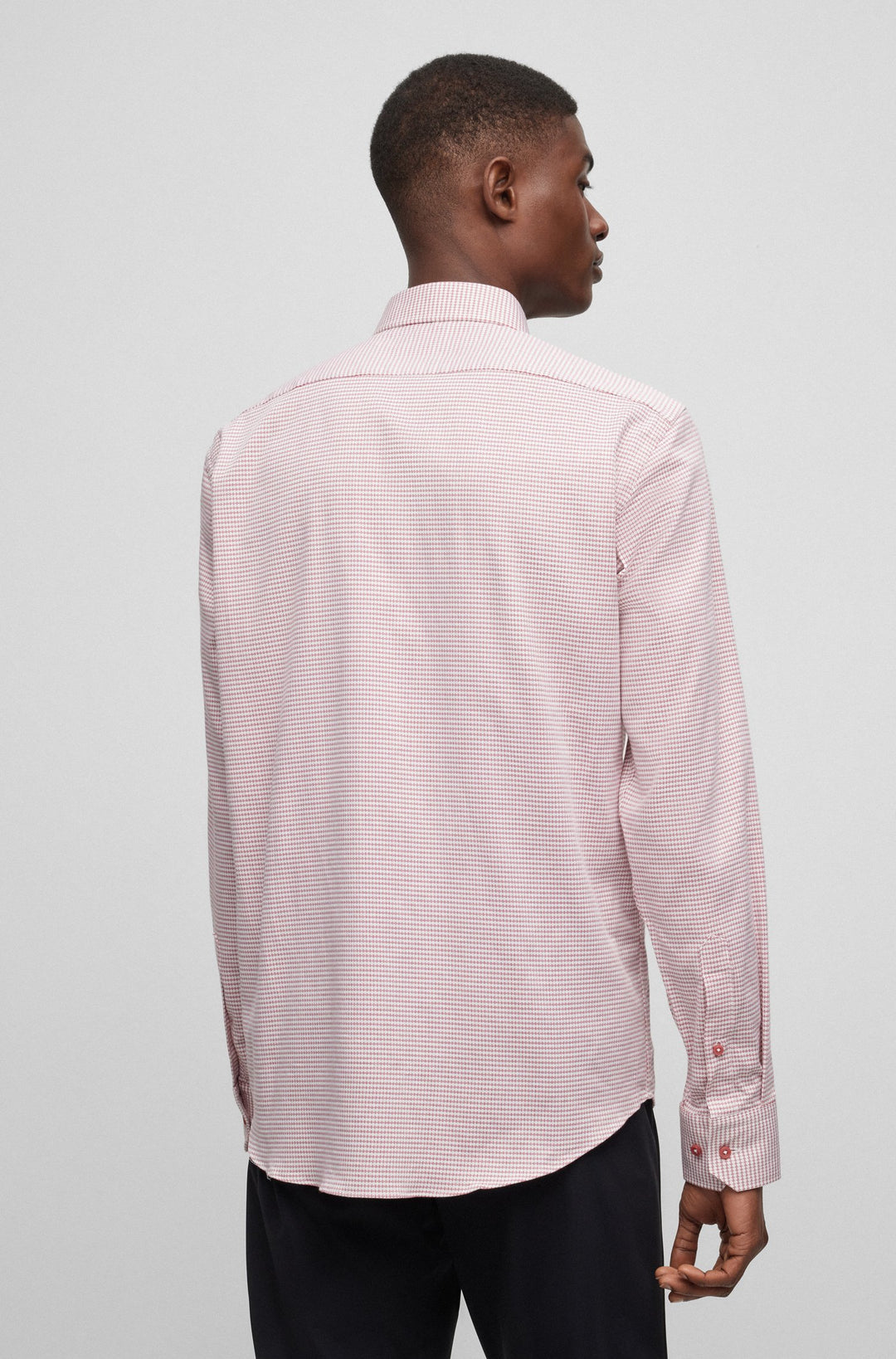 BOSS Regular Fit Casual Shirts in Cotton Mix - H-JOE-SPREAD-C1-222 10248518 01-50490010- Concorde Fashion#color_pink-692