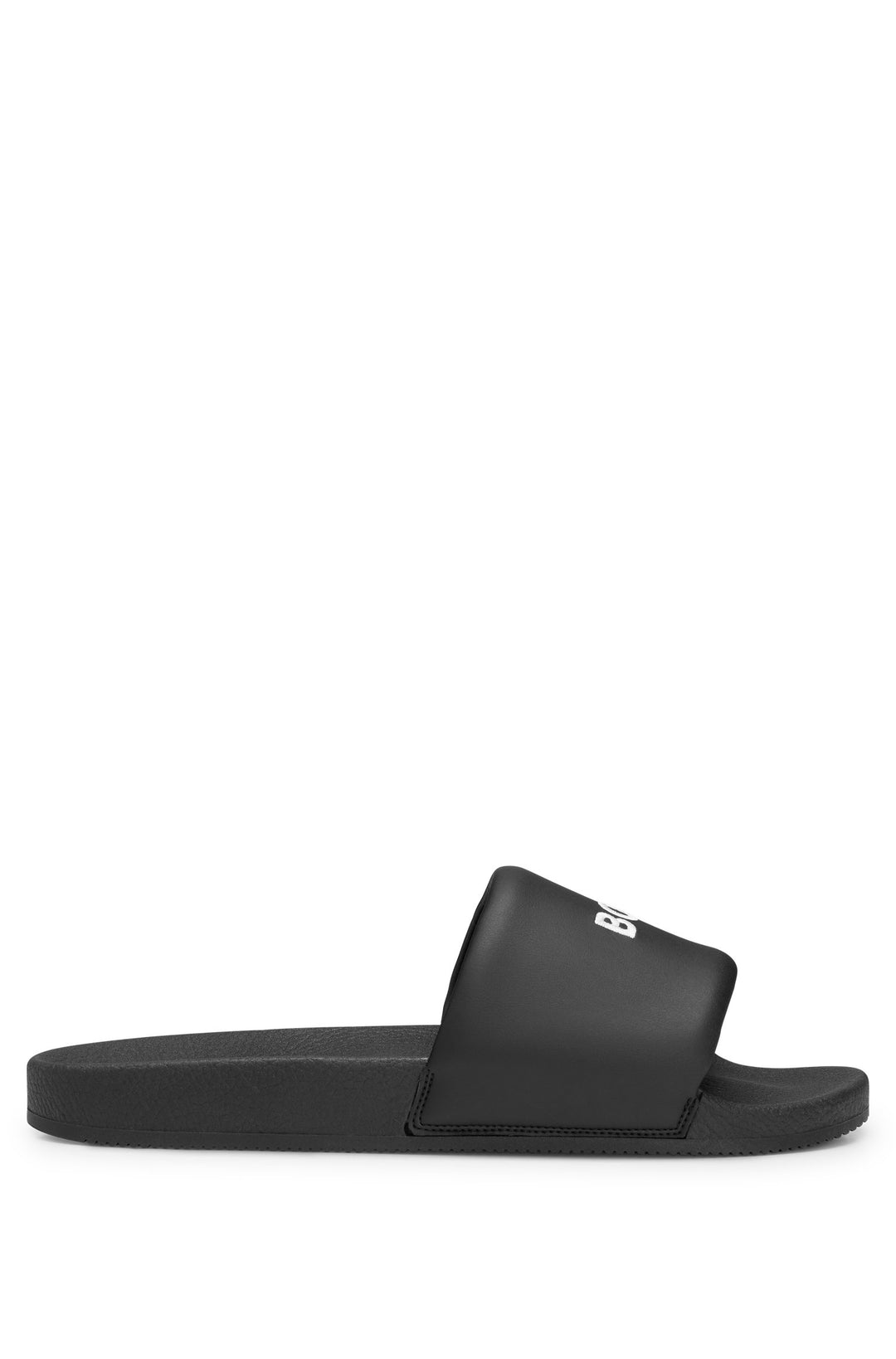 BOSS Standard Sole Slippers in Polyester Mix - REESE_SLID_NAPU 10248524 01-50488912- Concorde Fashion#color_black-001