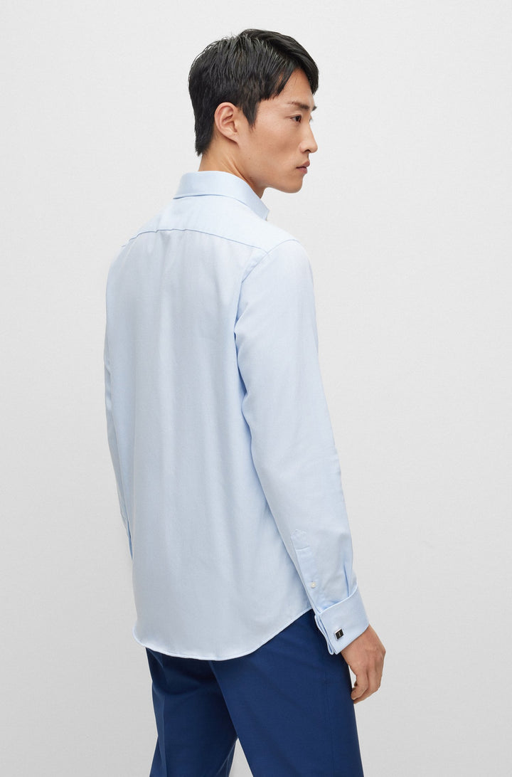 BOSS Regular Fit Casual Shirts in Cotton - H-JOE-SPREAD-DC-214 10248554 01-50490142- Concorde Fashion#color_blue-450
