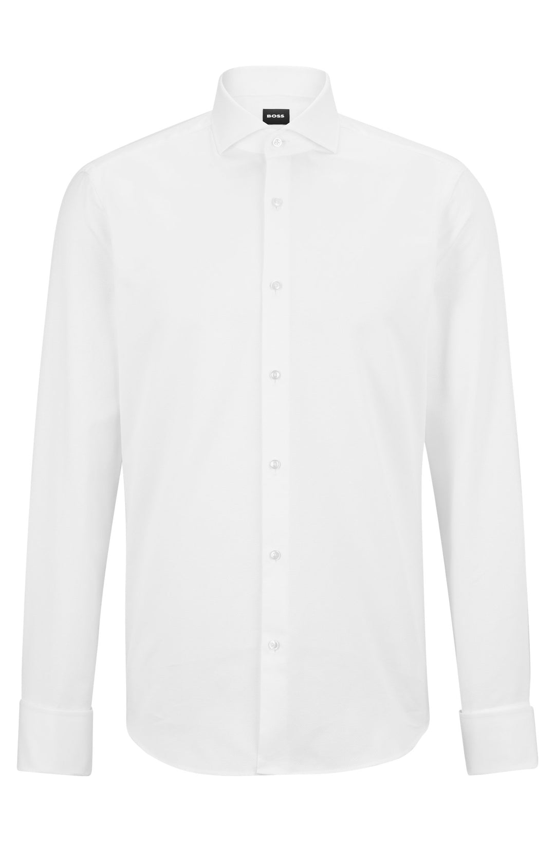 BOSS Regular Fit Casual Shirts in Cotton - H-JOE-SPREAD-DC-214 10248554 01-50490142- Concorde Fashion#color_white-100