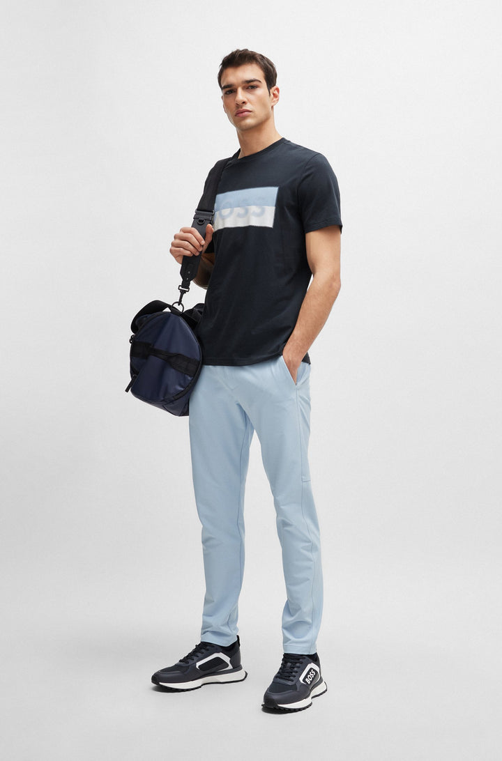 BOSS Standard Sole Sneakers in Polyester Mix - JONAH_RUNN_MERB 10248594 01-50517300- Concorde Fashion#color_navy-401