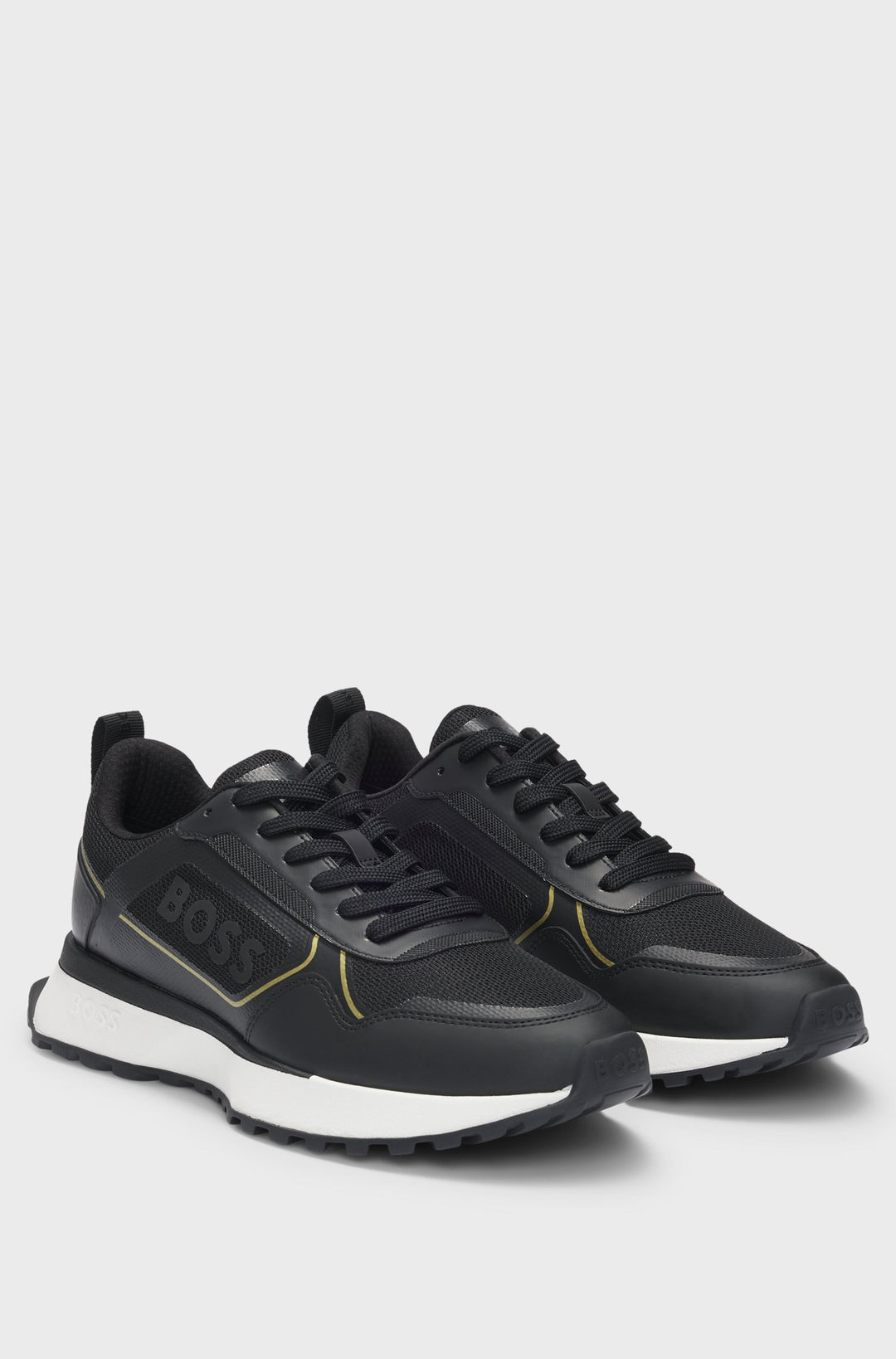 BOSS Sneakers  in Polyester - JONAH_RUNN_MERBL 10248594 01-50521976- Concorde Fashion#color_black-009