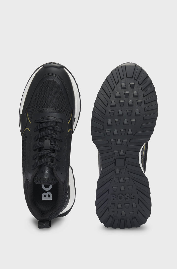 BOSS Sneakers  in Polyester - JONAH_RUNN_MERBL 10248594 01-50521976- Concorde Fashion#color_black-009