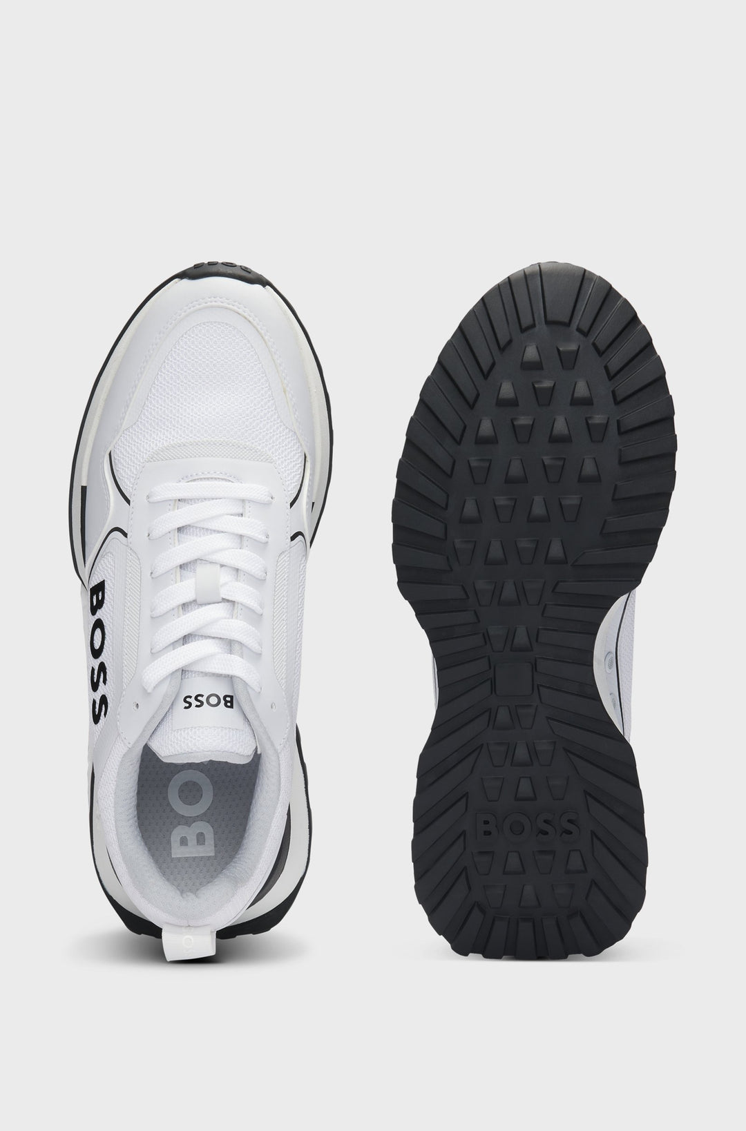 BOSS Sneakers  in Polyester - JONAH_RUNN_MERBL 10248594 01-50521976- Concorde Fashion#color_white-101