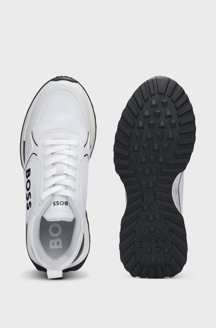 BOSS Sneakers  in Polyester - JONAH_RUNN_MERBL 10248594 01-50521976- Concorde Fashion#color_white-101
