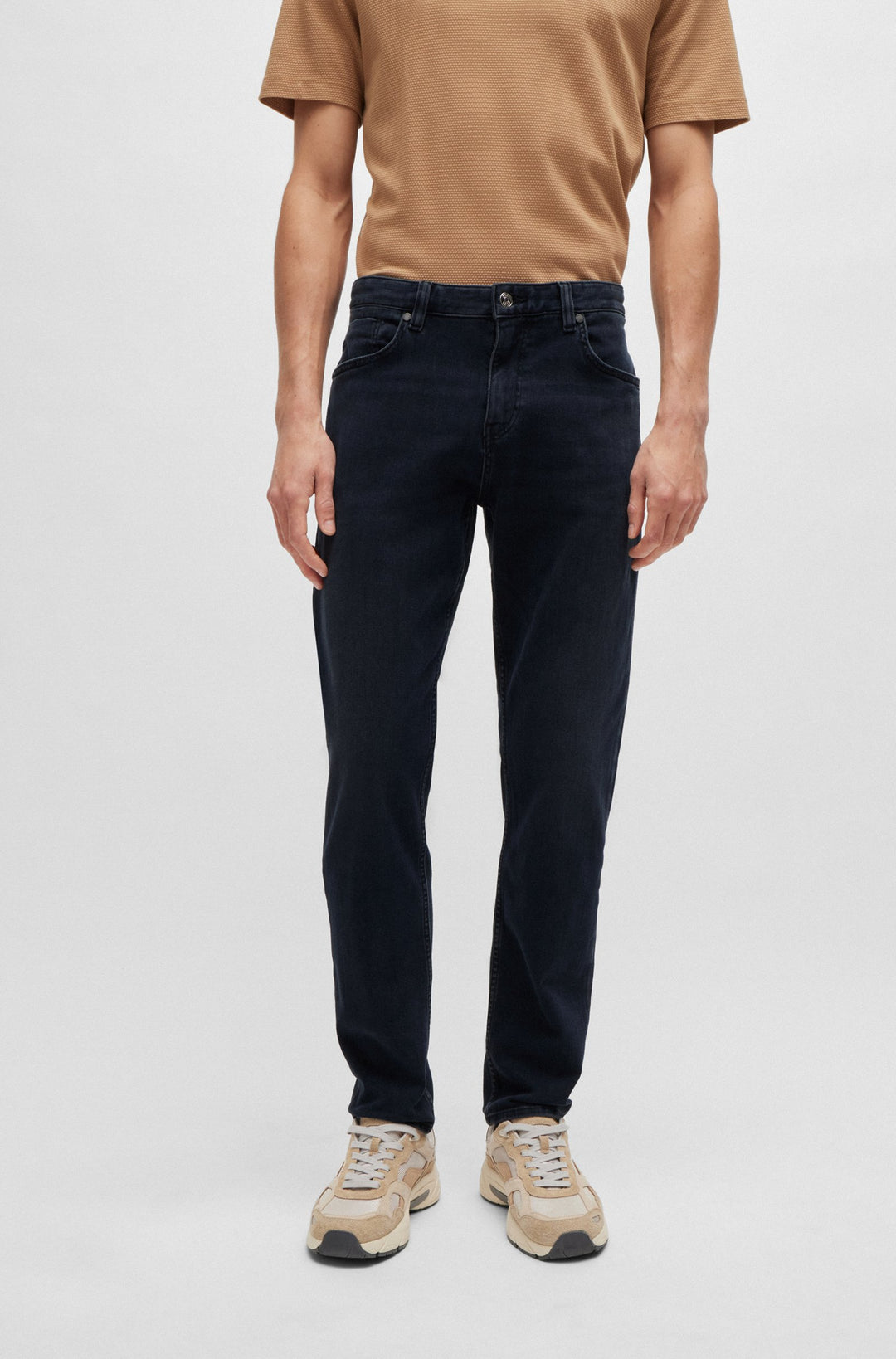 BOSS Jeans Regular Fit in Cotton Mix - C-RE.MAINE 10248718 01-50522489- Concorde Fashion#color_navy-405