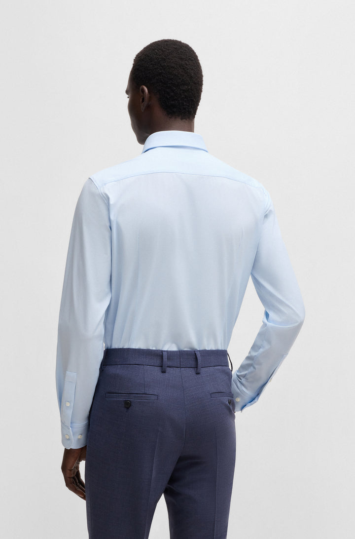 BOSS Formal Shirts Slim Fit in synthetic - P-HANK-KENT-C1-222 10248733 01-50533395- Concorde Fashion#color_blue-450