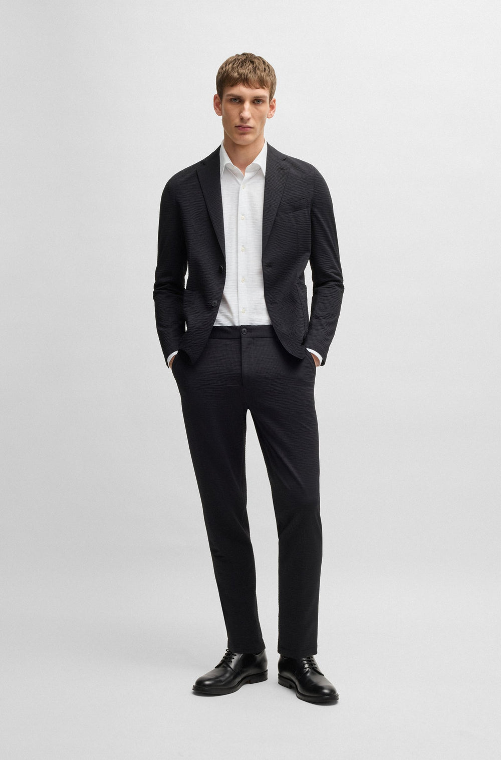 BOSS Formal Shirts Slim Fit - P-HANK-KENT-C1-222 50539858- Concorde Fashion#color_white-100