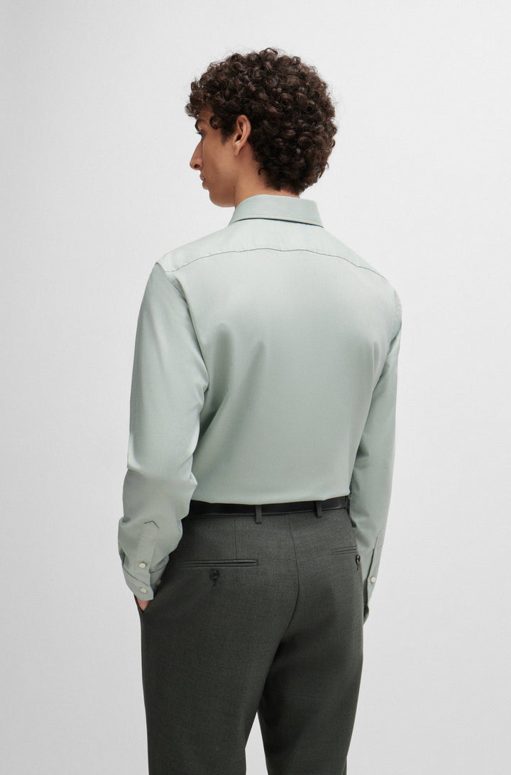 BOSS Formal Shirts Regular Fit in Cotton Mix - H-JOE-KENT-C1-214 10248773 01-50489830- Concorde Fashion#color_green-373
