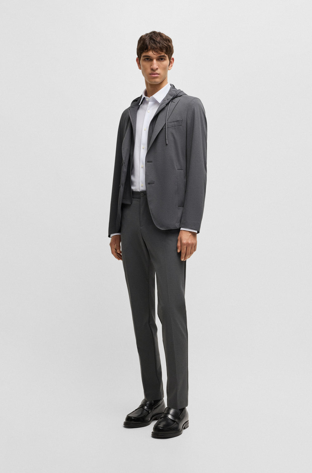 BOSS Blazers  in synthetic - P-HANRY-J-HD-WG-251 10248852 01-50535058- Concorde Fashion#color_silver-041