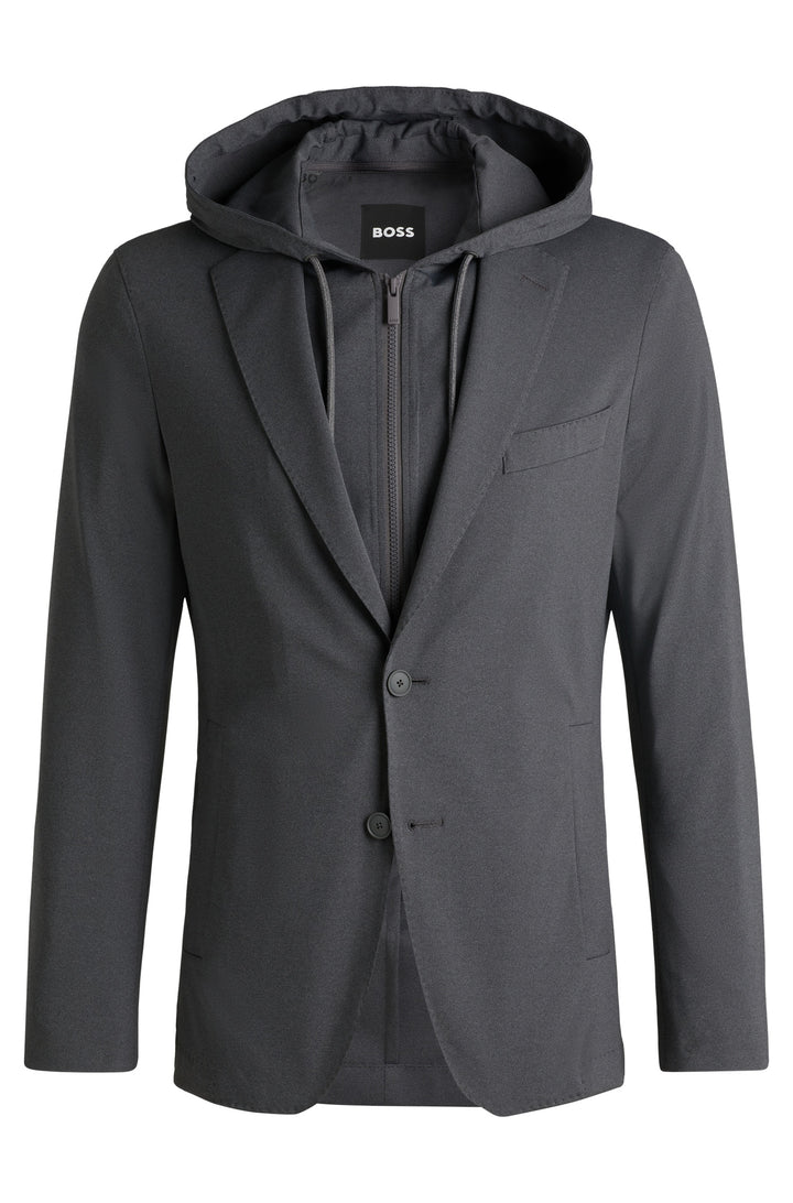 BOSS Blazers  in synthetic - P-HANRY-J-HD-WG-251 10248852 01-50535058- Concorde Fashion#color_silver-041