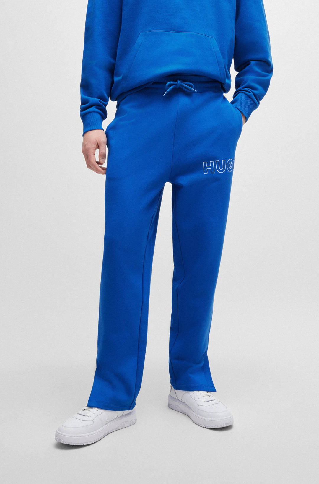 HUGO Jogging Pants Loose Fit in Cotton - NASSOLMY 10249110 01-50516968- Concorde Fashion#color_blue-493