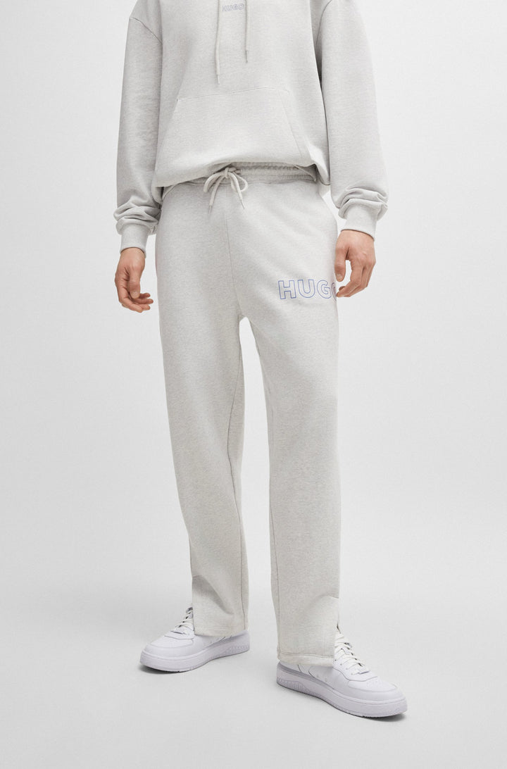 HUGO Jogging Pants Loose Fit in Cotton - NASSOLMY 10249110 01-50516968- Concorde Fashion#color_grey-082