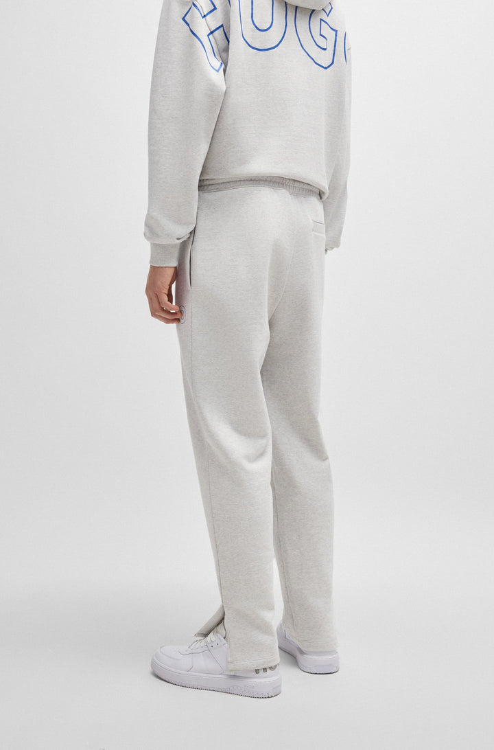 HUGO Jogging Pants Loose Fit in Cotton - NASSOLMY 10249110 01-50516968- Concorde Fashion#color_grey-082