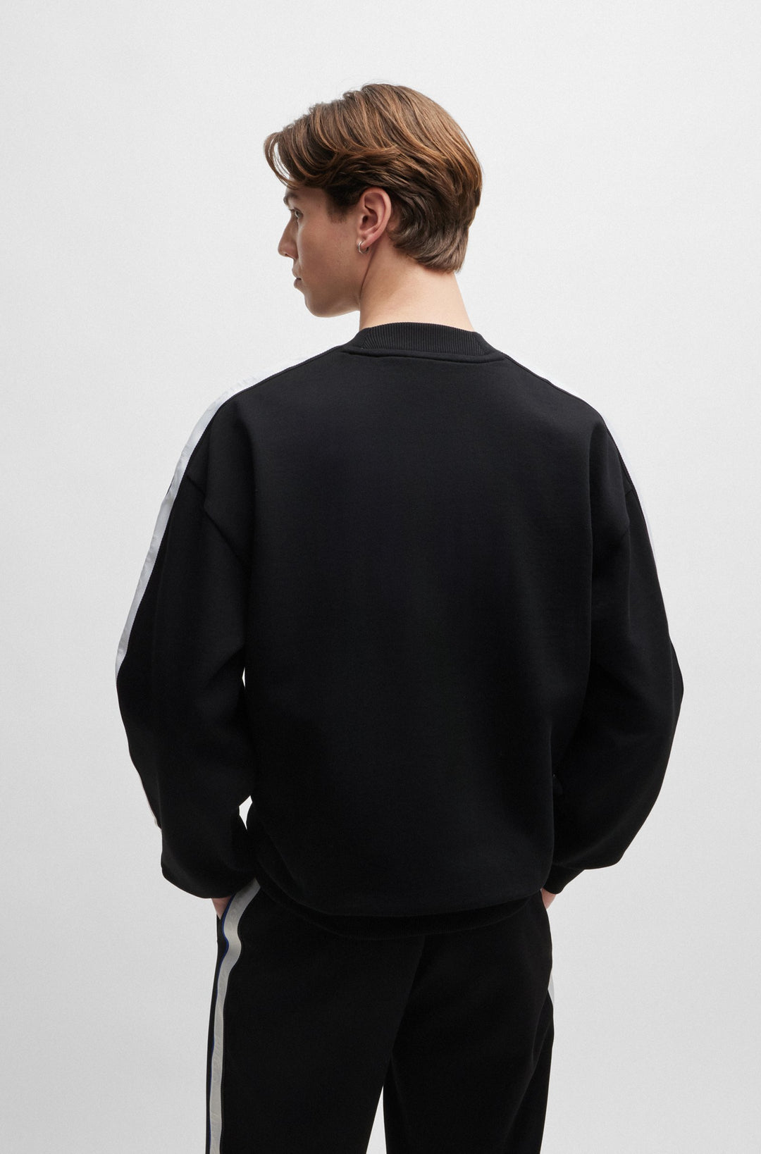 HUGO Sweatshirts Regular Fit in Cotton - NIOLE 10249110 01-50516991- Concorde Fashion#color_black-001