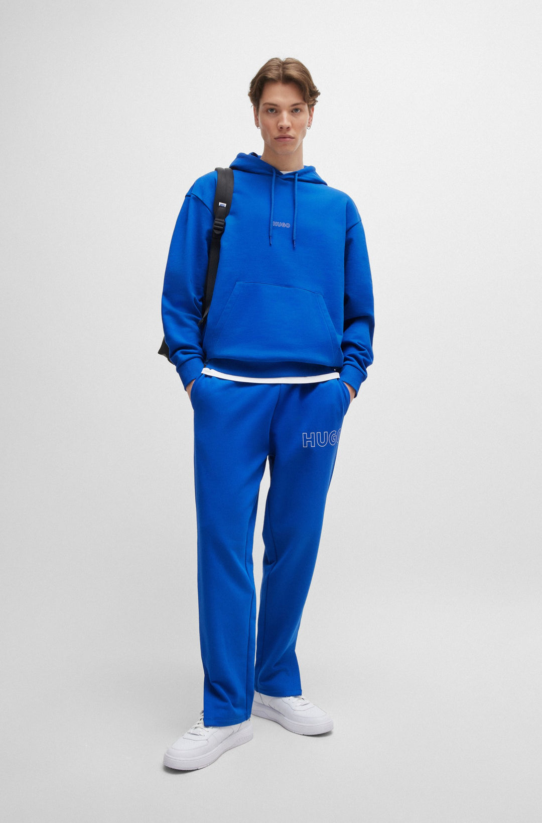 HUGO Hoodies Loose Fit in Cotton - NILOPEL 10249110 01-50516997- Concorde Fashion#color_blue-493