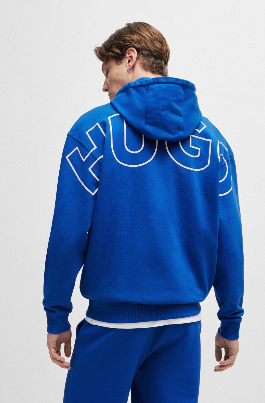 HUGO Hoodies Loose Fit in Cotton - NILOPEL 10249110 01-50516997- Concorde Fashion#color_blue-493