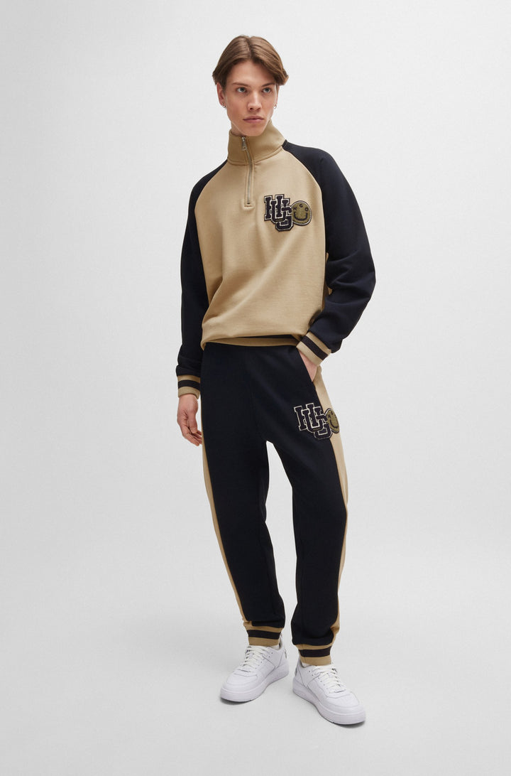 HUGO Sweatshirts Loose Fit in Cotton - NAKIMERO 10249110 01-50517775- Concorde Fashion#color_beige-269