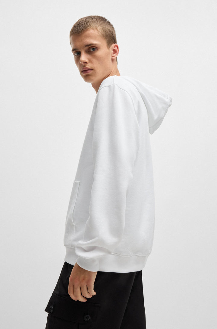 HUGO Hoodies Regular Fit in Cotton - DIMONIHOOD 10249110 01-50520159- Concorde Fashion#color_white-100