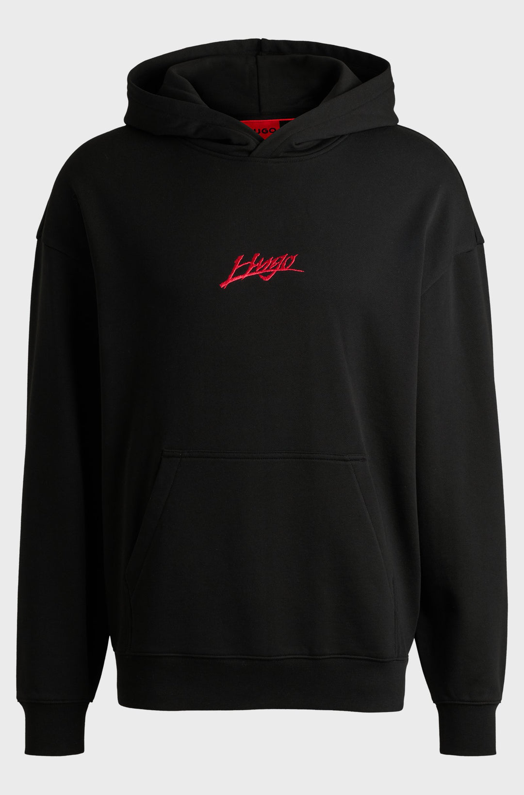HUGO Hoodies Relaxed Fit in Cotton - DLOGOLONG 10249110 01-50521070- Concorde Fashion#color_black-001
