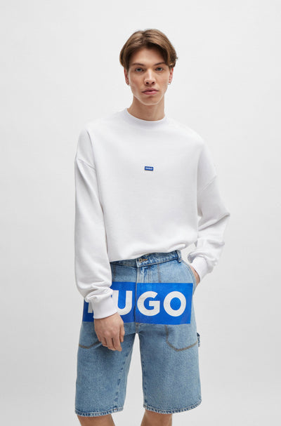 HUGO Sweatshirts Regular Fit in Cotton - NEDRO 10249110 01-50522359- Concorde Fashion#color_white-100