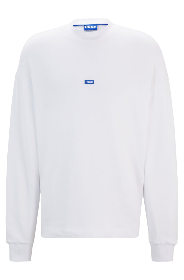 HUGO Sweatshirts Regular Fit in Cotton - NEDRO 10249110 01-50522359- Concorde Fashion#color_white-100