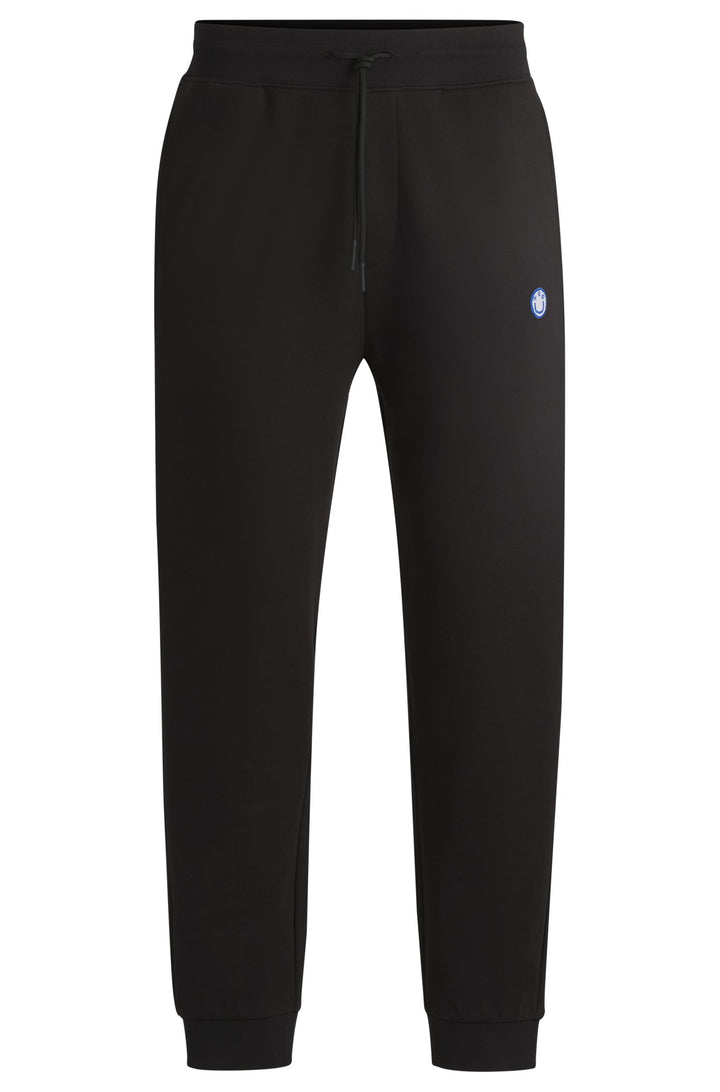 HUGO Jogging Pants Regular Fit in Cotton - NOMPIO 10249110 01-50522360- Concorde Fashion#color_black-001