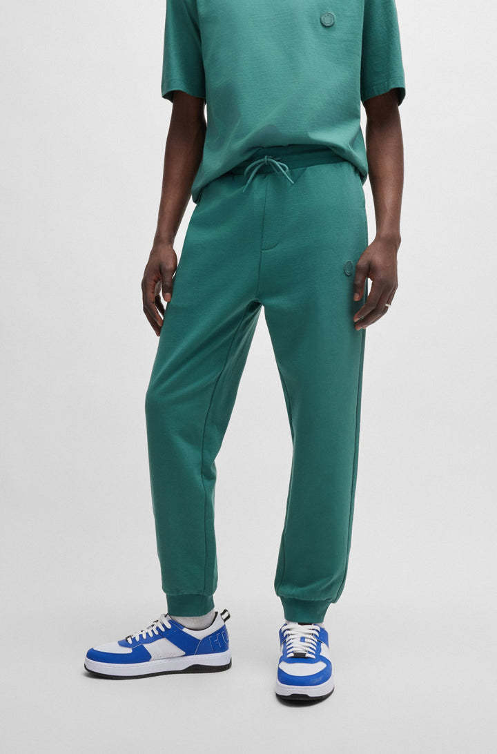 HUGO Jogging Pants Regular Fit in Cotton - NOMPIO 10249110 01-50522360- Concorde Fashion#color_green-313