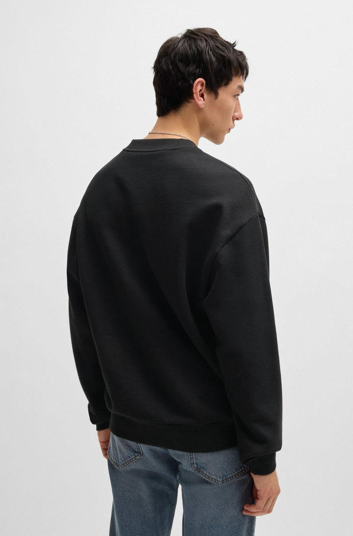 HUGO Sweatshirts Regular Fit in Cotton - NIERO 10249110 01-50522375- Concorde Fashion#color_black-001