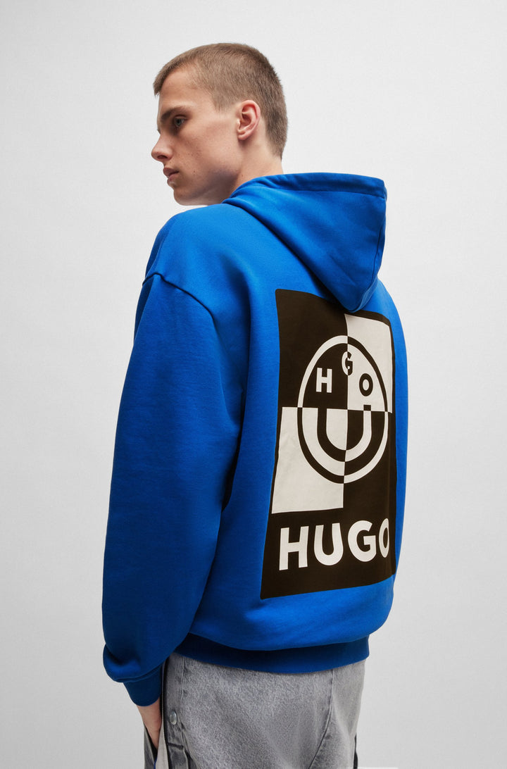 HUGO Hoodies Regular Fit in Cotton - NABRICOSO 10249110 01-50523571- Concorde Fashion#color_blue-493
