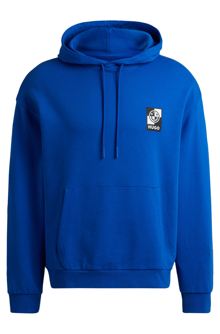 HUGO Hoodies Regular Fit in Cotton - NABRICOSO 10249110 01-50523571- Concorde Fashion#color_blue-493