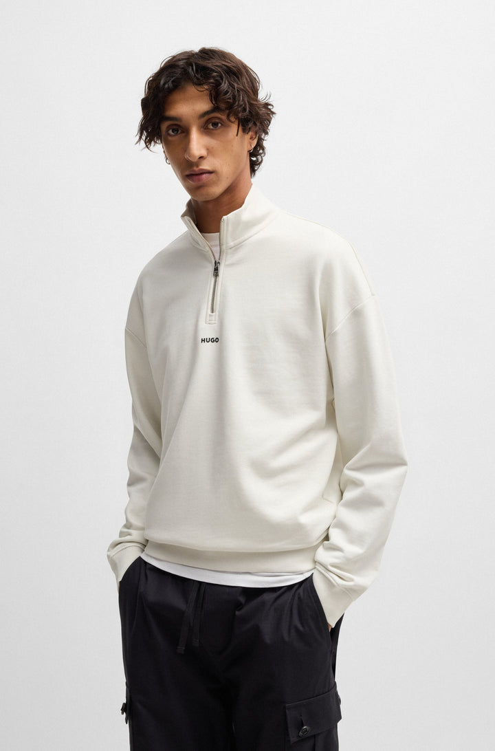 HUGO Sweatshirts Relaxed Fit in Cotton - DURTY244 10249110 01-50525881- Concorde Fashion#color_white-101