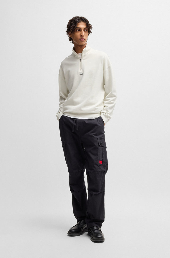 HUGO Sweatshirts Relaxed Fit in Cotton - DURTY244 10249110 01-50525881- Concorde Fashion#color_white-101