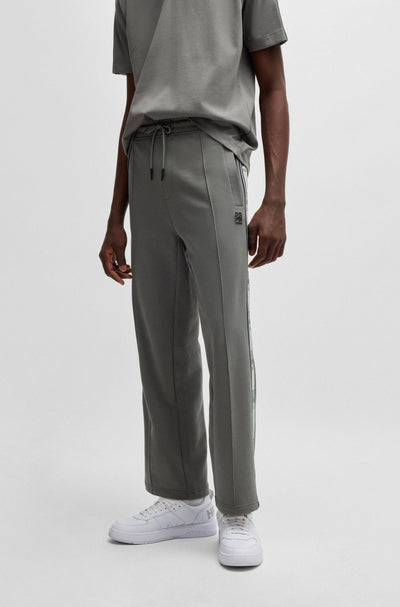 HUGO Jogging Pants Oversize Fit in Cotton - DISHORTE_RB 10249110 01-50530078- Concorde Fashion#color_grey-069